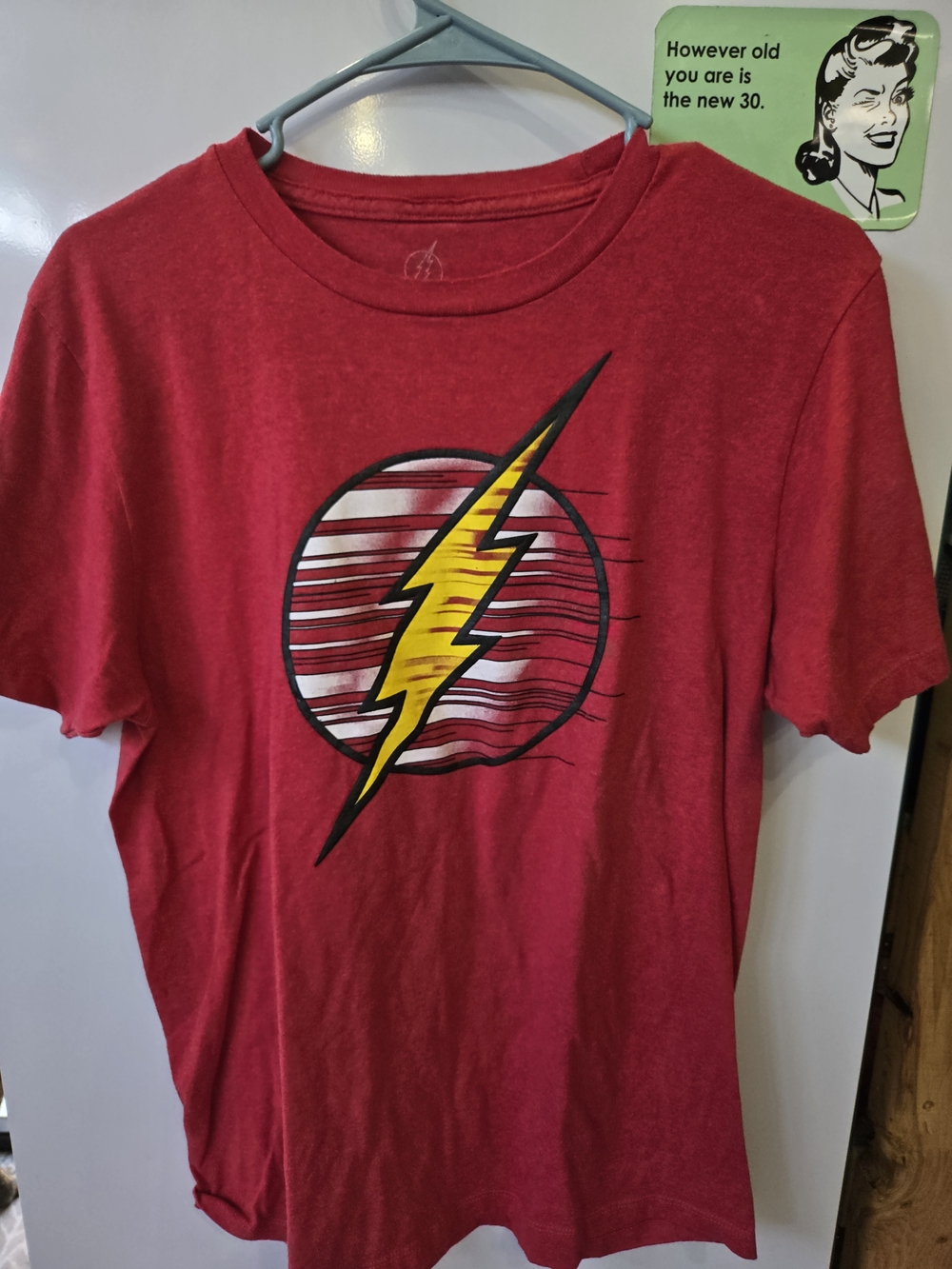 Red Graphic Short Sleeve Tee THE FLASH MEDIUM